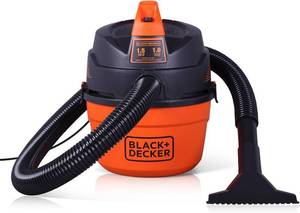 lot 8067 image: BLACKDECKER WetDry Shop Vacuum, 1 gal, 1.5 HP, 60 CFM, Wall Mount