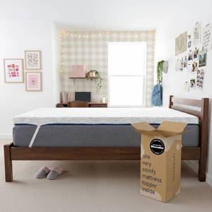lot 8078 image: 3 Inch Gel-Infused Memory Foam Mattress Topper Queen -