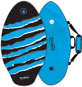 lot 8094 image: BPS PRO Claw Strike 40 Wooden Skimboard with Non-Slip Pad & Padded Bag