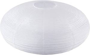lot 8097 image: White Oval Paper Lanterns, 22 Large Hanging Paper Lantern Shade, 1 Pack