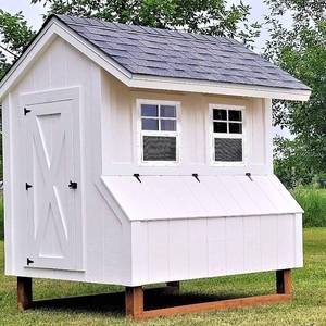 lot 8098 image: 2 Pack Shed Windows, Chicken Coop Windows, 12 x 18 White