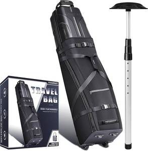 lot 8109 image: CHAMPKEY Soft-Padded Golf Travel Bag for Airlines with Oxford Fabric  Lightly used 