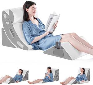 lot 8111 image: Ahpmeoa 4PCS Orthopedic Wedge Pillow Set for Post-Surgery Support  See all Pictures 