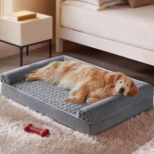 lot 8129 image: BFPETHOME Orthopedic Washable Large Dog Bed for Senior Dog Comfy Sleep