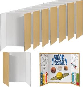 lot 8136 image: Cosweet 8 PCS 40 x 28 Large Trifold Poster Board for School Projects
