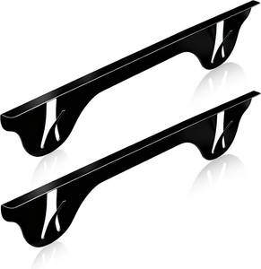 lot 8150 image: Upgrade 316 Stainless Steel Stove Gap Covers (2 Pack) Black Gap Filler