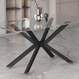lot 8169 image: Modern Table Base Black 29 Metal Dining Table Legs with Suction Cups
