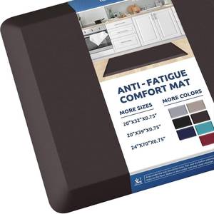 lot 8184 image: 0.8 Thick Kitchen Mat Cushioned Anti Fatigue Rug Comfort Floor Mats