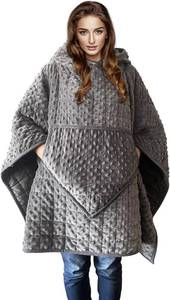 lot 8189 image: Weighted Blanket, Wearable Heavy Blanket 10lb(57.4x47.2) Grey for Adult