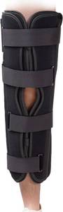 lot 8192 image: 3-Panel Knee Immobilizer Full Leg Support Brace 21in Aluminum Knee Splint
