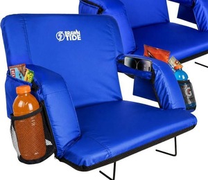 lot 8200 image: BRAWNTIDE Stadium Seat for Bleachers with Back Support - 3 Foam Cushion