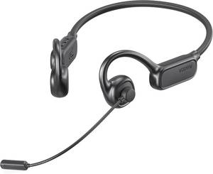 lot 8225 image: Open Ear Headphones with Mic, 20H Bluetooth, IPX5, Noise Cancelling