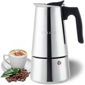 lot 8233 image: YOLIFE Stovetop Espresso Maker, Small Italian Moka Pot, 450 ml  16 oz