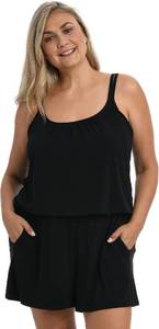 lot 8274 image: Maxine of Hollywood Womens Romper One Piece Swimsuit 22W