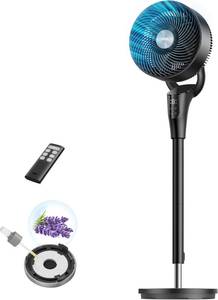 lot 8312 image: DREO Fan for Bedroom, Standing Oscillating Fan for Whole Room, Quiet Fan