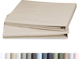 lot 8325 image: California Design Den 100% Egyptian Cotton 2-Pack Pillowcases King, Beige