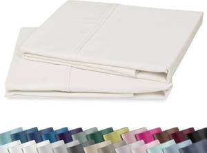 lot 8327 image: California Design Den 2-Pack King Pillow Case, 100% Cotton Sateen