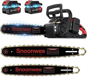lot 8341 image: 42V Max Battery Chainsaw, 16 & 18-Inch Interchangeable Bars