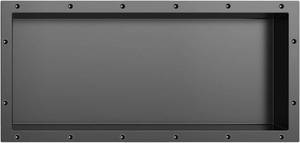 lot 8360 image: Shower Niche SMC Material 12x28 (Outside 14x30) for Shower Wall, Black