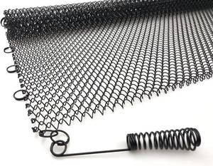 lot 8400 image: Sunshinecarpentry Fireplace Mesh Screen Curtain, 23H x 24W, Black