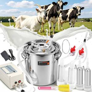 lot 8433 image: 2-in-1 7L Goat Milking Machine, Electric Vacuum Pulsation Milker
