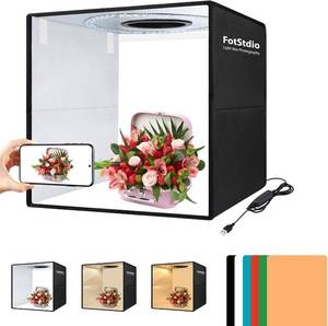 lot 8440 image: 16x16 in Light Box with 224 LEDs, CRI 95, Portable Photo Booth Kit