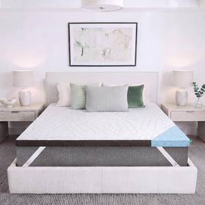 lot 445 image: Sleepyhead Twin Mattress Topper 3-Inch Cooling Gel Memory Foam Cover - Retail $450
