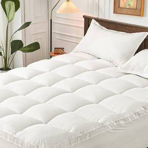 lot 8448 image: CYMULA Queen Mattress Topper for Back Pain - Extra Thick Cooling Pad