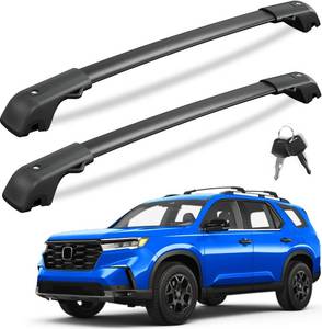 lot 8478 image: KINGGERI 300lbs Lockable Roof Rack Cross Bars for Honda Pilot 2023-2026