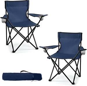 lot 8484 image: WEIDIORME 2-Pack Lightweight Camping Chairs for Adults, Foldable Carry Bag