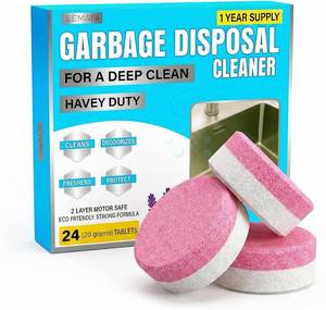 lot 8554 image: EEMANI Garbage Disposal Cleaner Tablets, 24 Pack, 20g Lavender Foaming