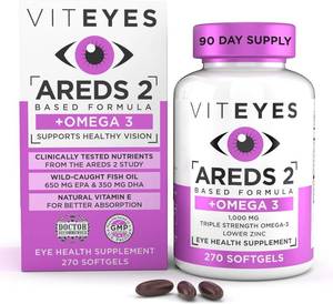 lot 8574 image: Viteyes AREDS 2  Omega-3 Macular Softgels, Triple Strength EPADHA