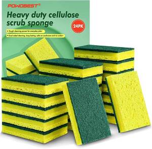 lot 8679 image: 24 Pack Heavy-Duty Scrub Sponges, Multi-Purpose Kitchen Sponge for Pots