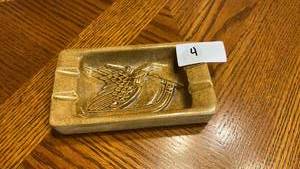 lot 4 image: Brass Pinecone Relief Decorative Object