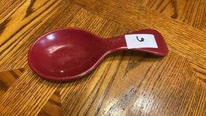 lot 6 image: Red Spoon holder