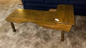 lot 46 image: Wood Coffee Table with Shelf