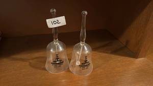 lot 102 image: St. John Kansas 1879-1979 Commemorative Bell Pair