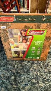 lot 206 image: Coleman Tailgater Folding Table 24 x 4