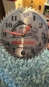 lot 215 image: Skilsaw The Original Skilsaw Shop Clock