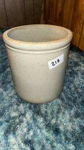 lot 218 image: Ceramic Crock Storage Container