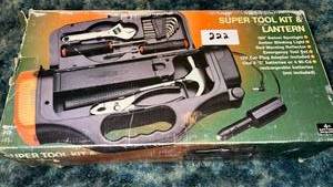 lot 222 image: Super Tool Kit 8 Piece with Orange Carrying Case