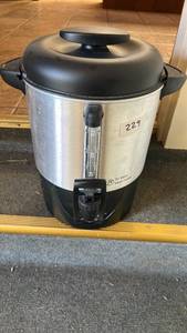 lot 229 image: Hot Sundale Coffee Urn 40-Cup Capacity Stainless Steel
