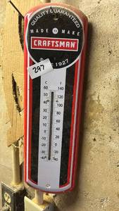 lot 297 image: Craftsman Thermometer Dual Scale Celsius Fahrenheit