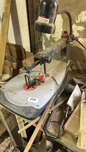 lot 299 image: Craftsman Band Saw with Heat Lamp and Work Light