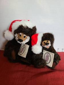 lot 915 image: Kimberlys Originals Resin Face Teddy Bears 2-Piece Set by Kimberly Hunt