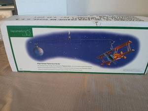lot 1003 image: Department 56 Village Animated Biplane Up In The Sky #52131