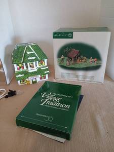 lot 1027 image: Department 56 New England Village Series Thanksgiving Cottage and Bakery