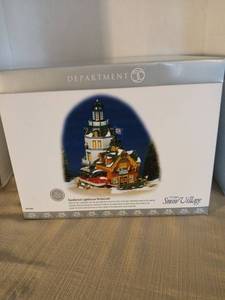 lot 1041 image: Department 56 Snow Village Candlerock Lighthouse Restaurant