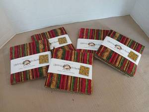 lot 1085 image: I Believe in Santa Benartex Sampler 5x5 Fabric Squares 32 SKU by Nancy Halvorsen