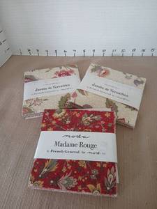 lot 1132 image: Moda Jardin de Versailles Madame Rouge Fabric Bundle by French General
